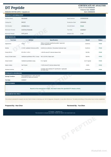 MAZ10 COA